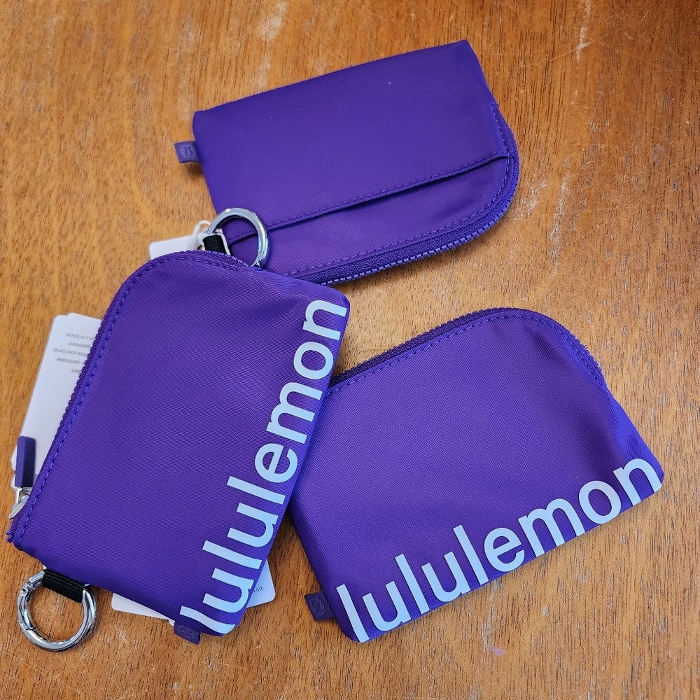Set of 3 Lululemon Athletica Vibrant Purple Phone Cover Set. NWT
